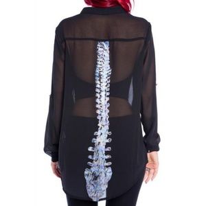 Nwt iron fist spine blouse